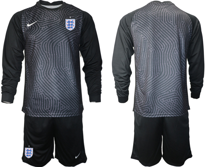 2020-21 England black goalkeeper long sleeve soccer jerseys