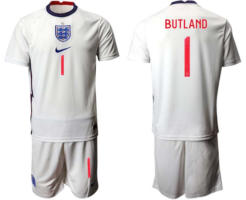 2020-21 England home 1# BUTLAND soccer jerseys