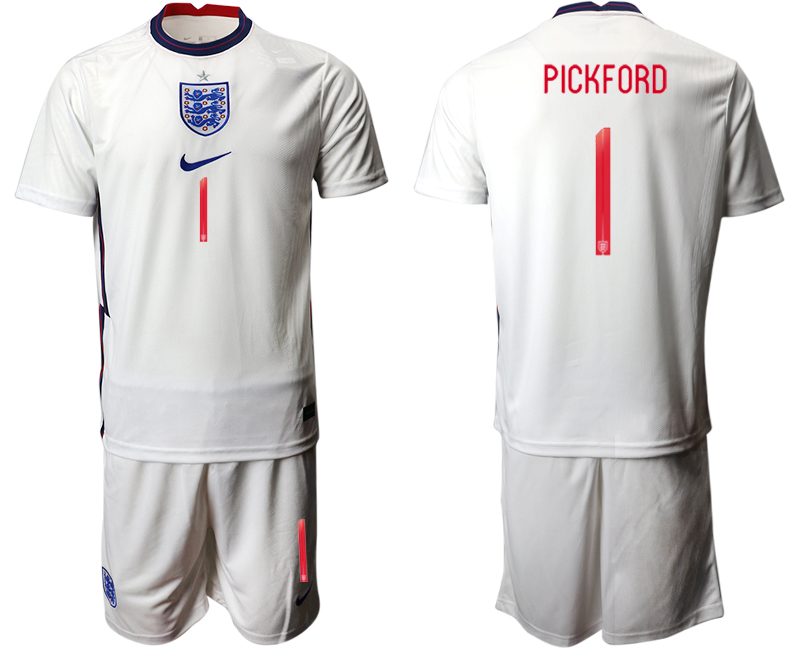 2020-21 England home 1# PICKFORD soccer jerseys