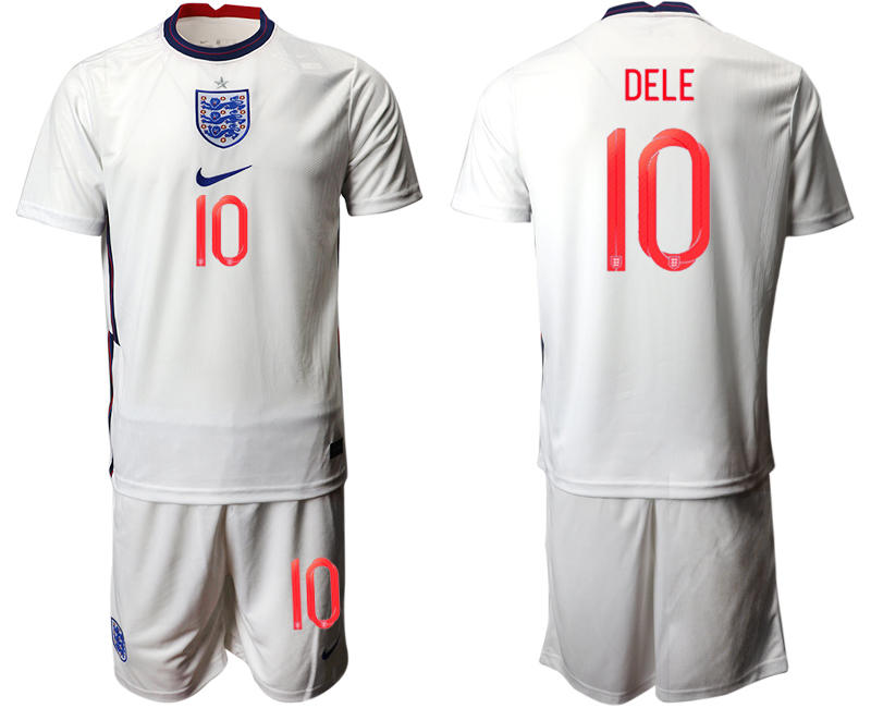 2020-21 England home 10# DELE soccer jerseys