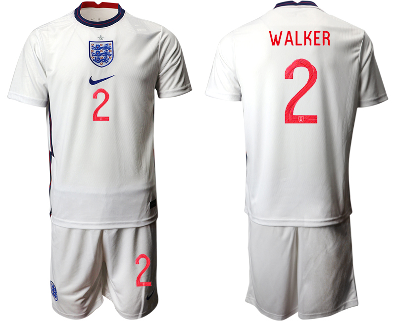 2020-21 England home 2# WALKER soccer jerseys