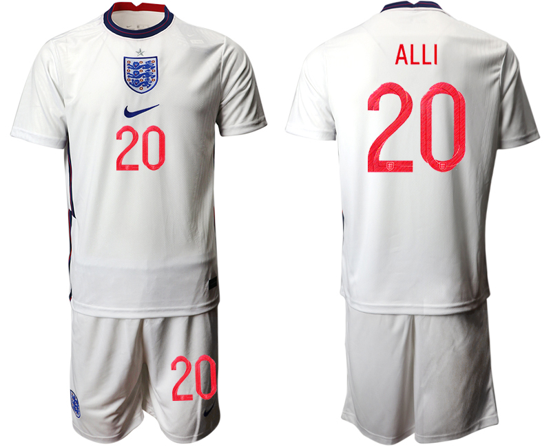 2020-21 England home 20# ALLI soccer jerseys