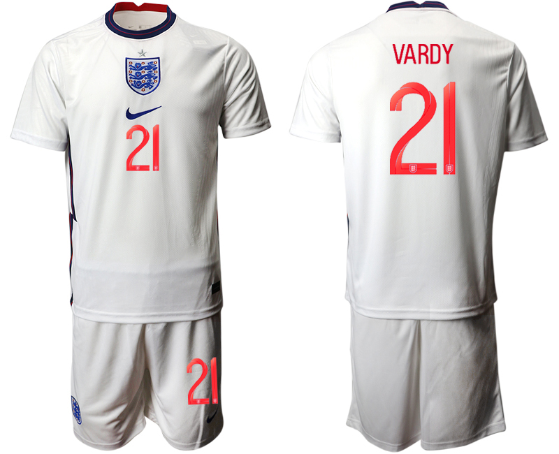 2020-21 England home 21# VARDY soccer jerseys