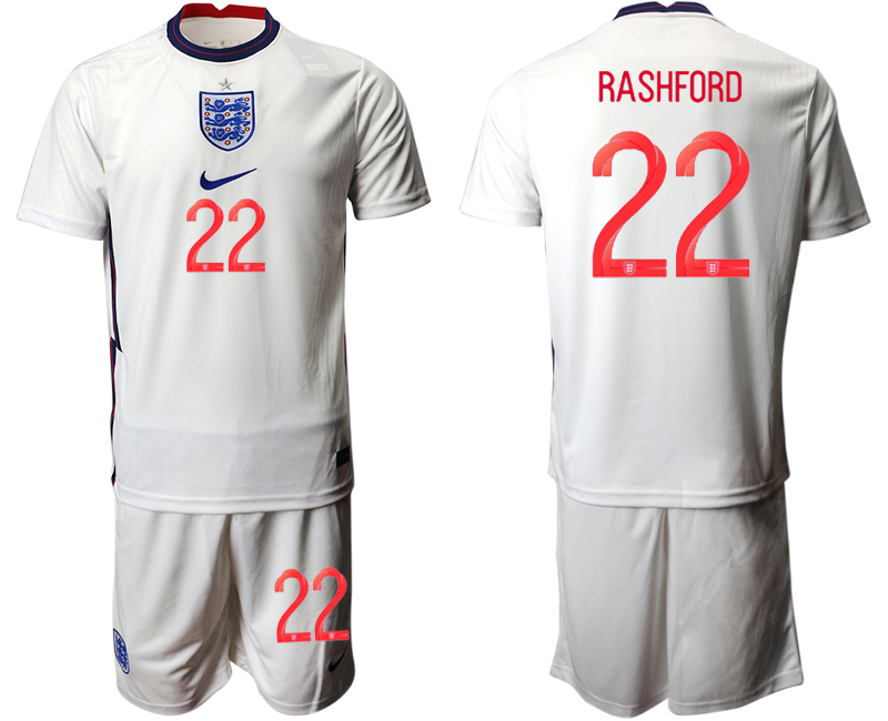 2020-21 England home 22# RASHFORD soccer jerseys