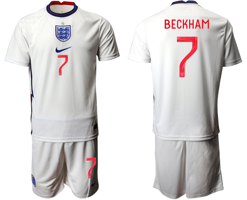 2020-21 England home 7# BECKHAM soccer jerseys