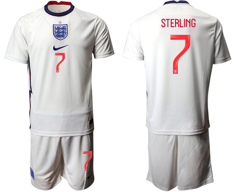 2020-21 England home 7# STERLING soccer jerseys