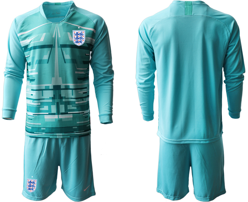 2020-21 England lake blue goalkeeper  long sleeve soccer jerseys