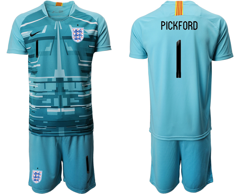 2020-21 England lake blue goalkeeper 1# PICKFORD soccer jerseys.