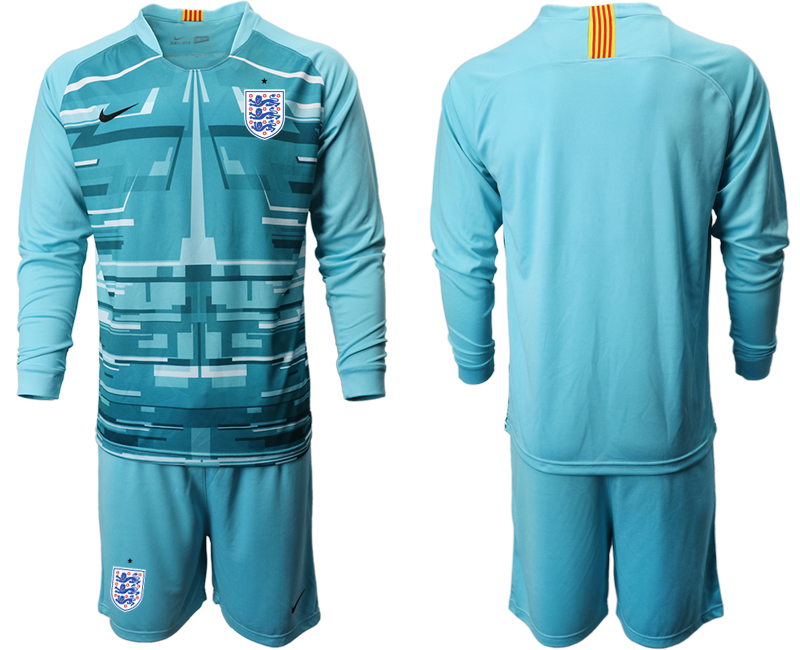 2020-21 England lake blue goalkeeper long sleeve soccer jerseys