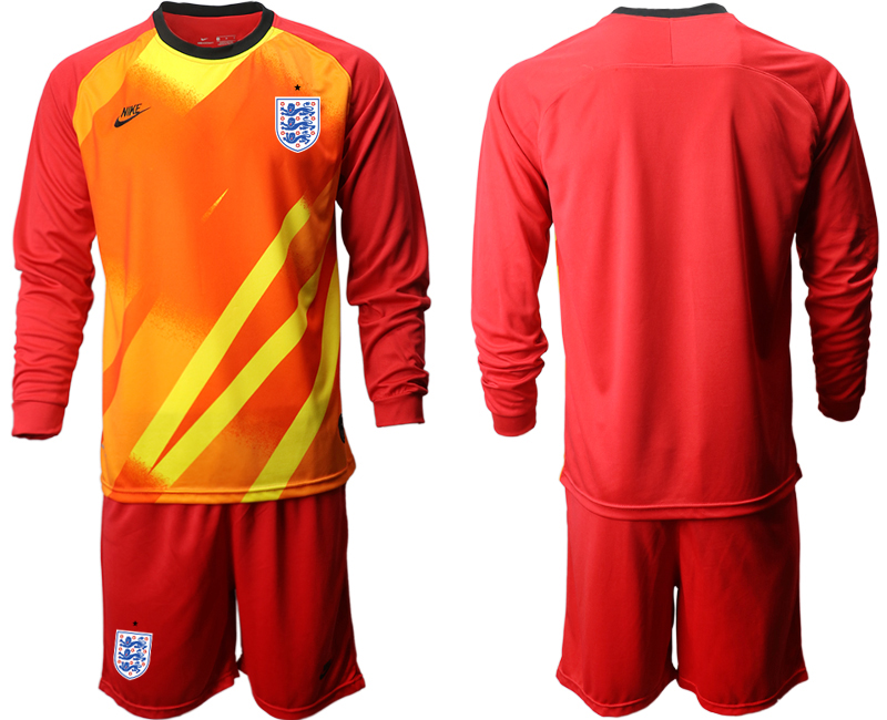 2020-21 England red  goalkeeper  long sleeve soccer jerseys