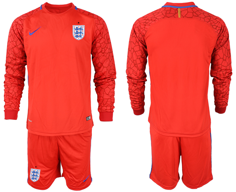 2020-21 England red goalkeeper  long sleeve soccer jerseys