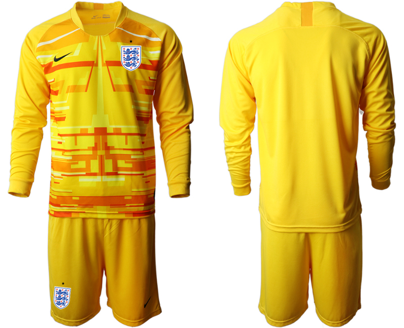 2020-21 England yellow goalkeeper  long sleeve soccer jerseys