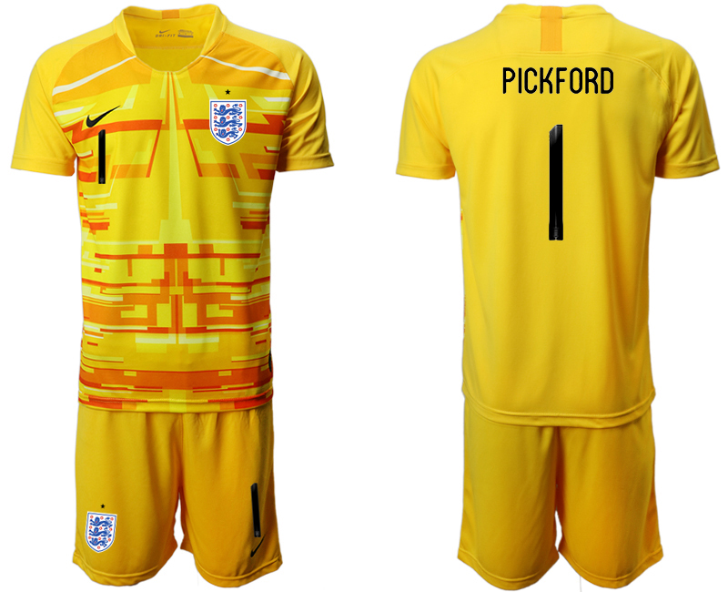 2020-21 England yellow goalkeeper 1# PICKFORD soccer jerseys