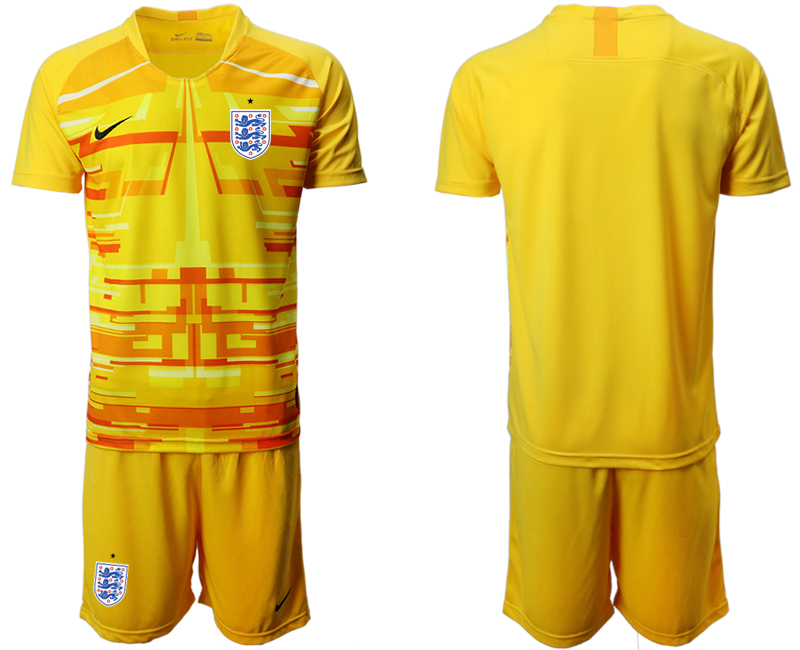 2020-21 England yellow goalkeeper soccer jerseys