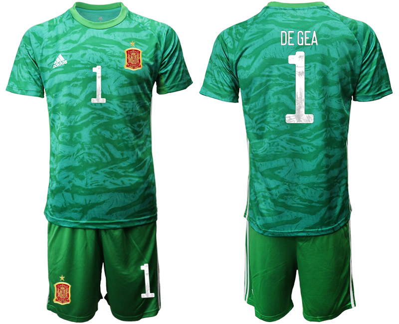 2020-21 Espana green goalkeeper 1# DE GEA soccer jerseys