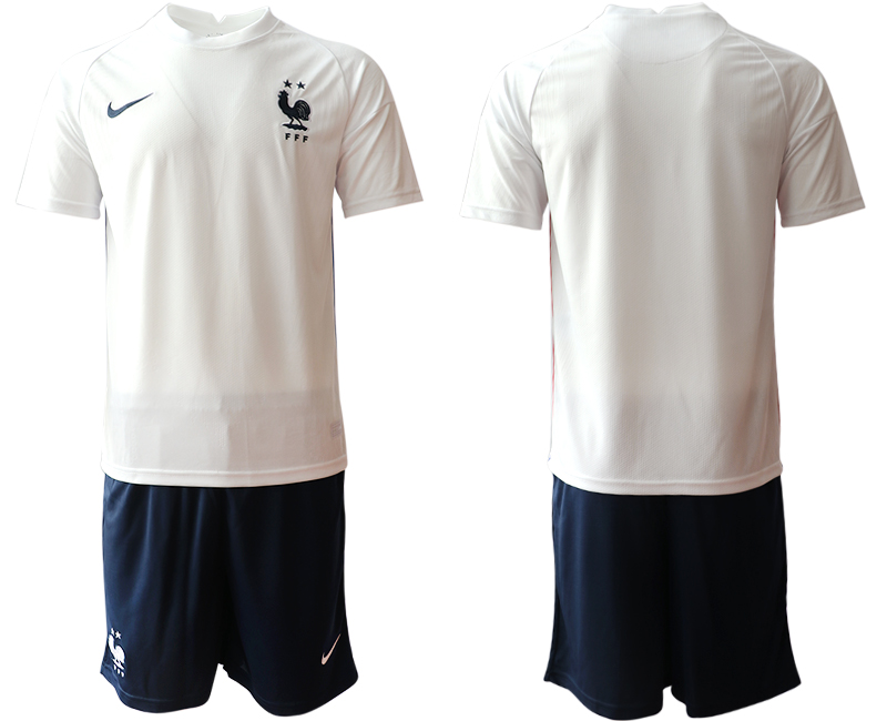 2020-21 France away white soccer jerseys