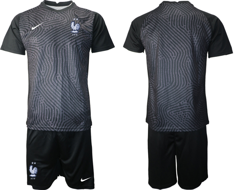 2020-21 France black goalkeeper soccer jerseys