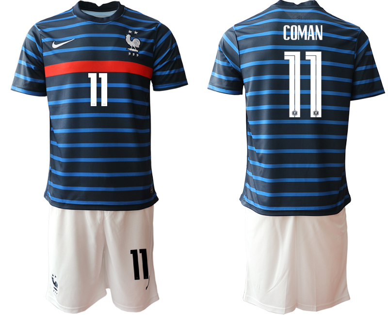 2020-21 France home 11# COMAN soccer jerseys