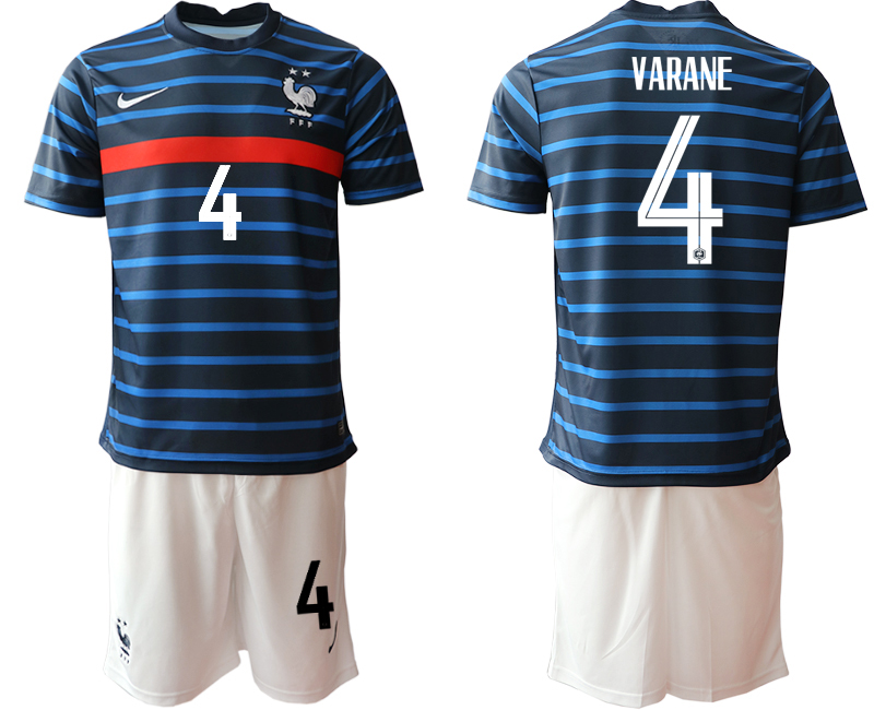 2020-21 France home 4# VARANE soccer jerseys