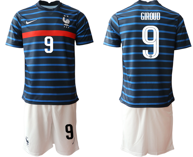 2020-21 France home 9# GIROUD soccer jerseys