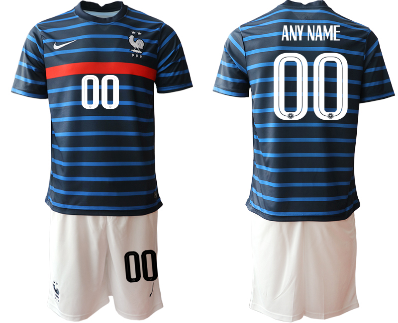 2020-21 France home any name custom soccer jerseys