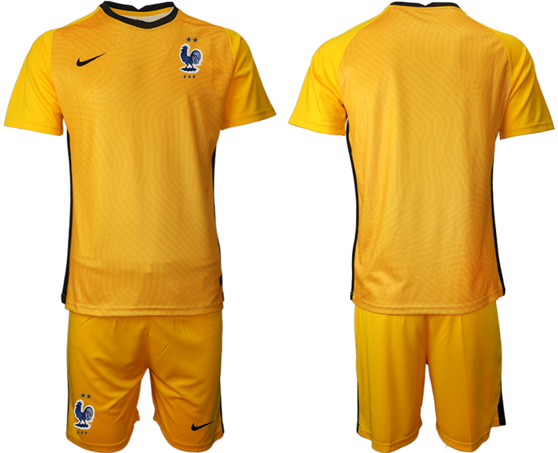 2020-21 France yellow goalkeeper soccer jerseys