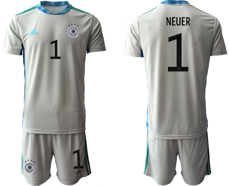 2020-21 Germany gray goalkeeper 1# NEUER soccer jerseys