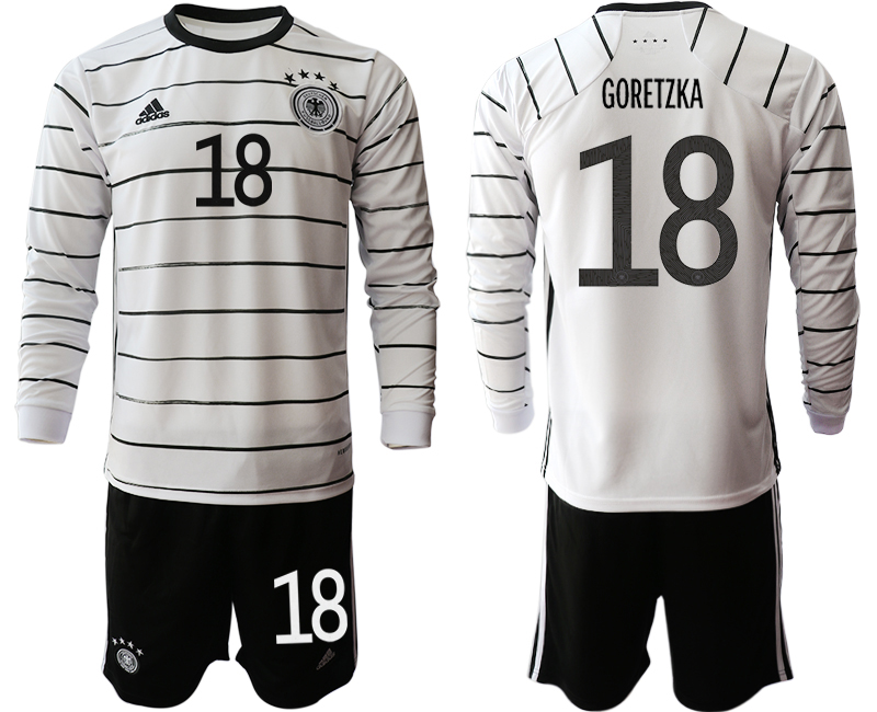 2020-21 Germany home 18# GORETZKA long sleeve soccer jerseys