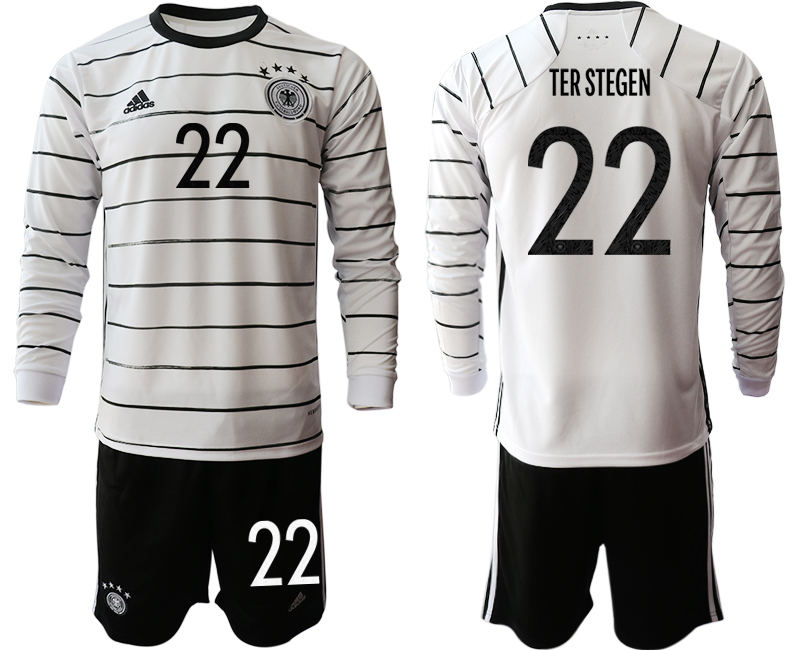 2020-21 Germany home 22# TER STEGEN long sleeve soccer jerseys