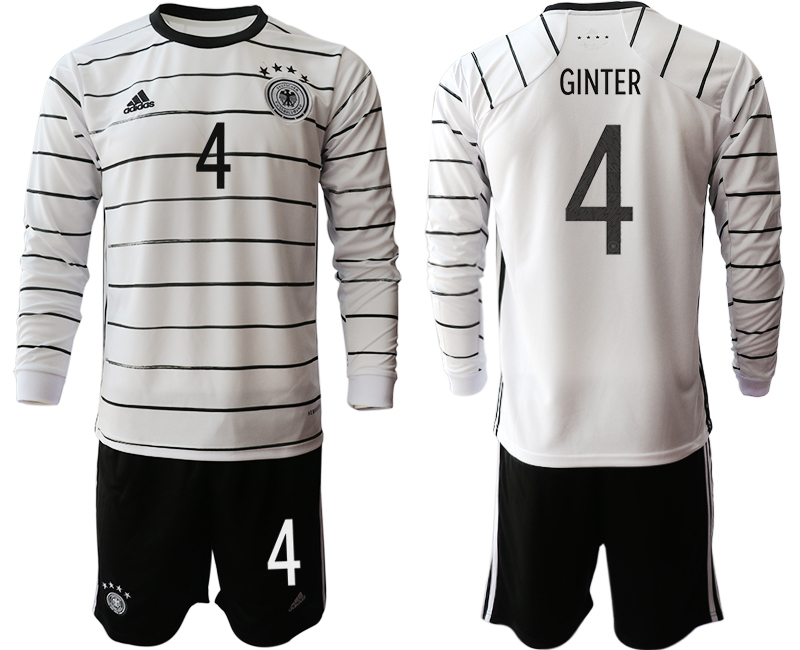 2020-21 Germany home 4# GINTER long sleeve soccer jerseys