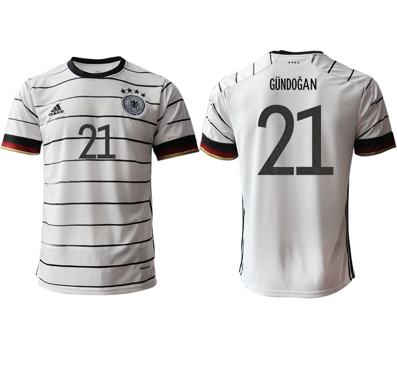 2020-21 Germany home aaa version 21# GUNDOGAN soccer jerseys