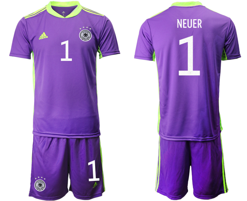 2020-21 Germany purple goalkeeper 1# NEUER soccer jerseys