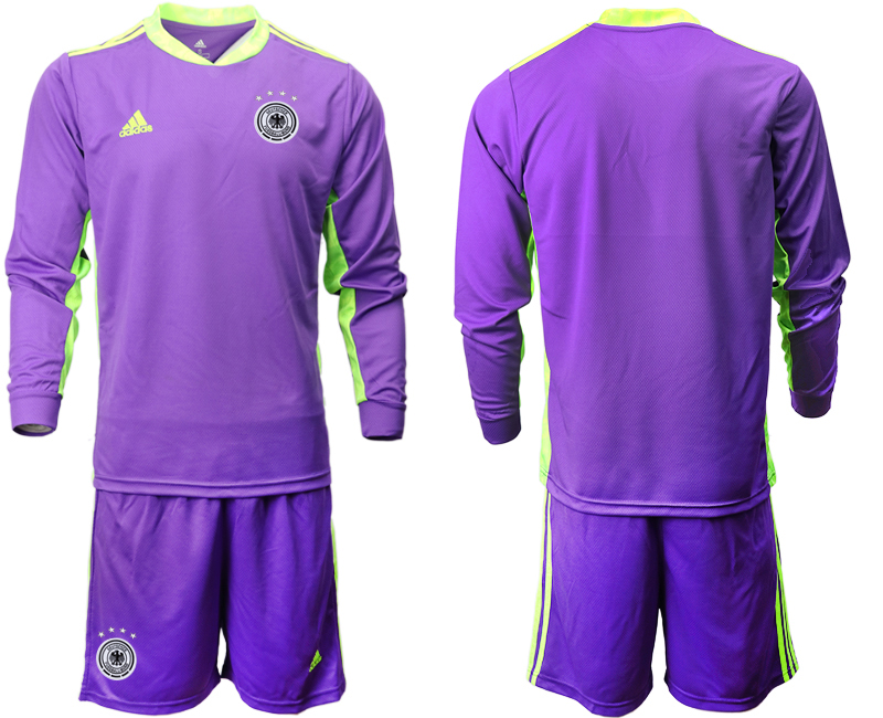 2020-21 Germany purple goalkeeper long sleeve soccer jerseys