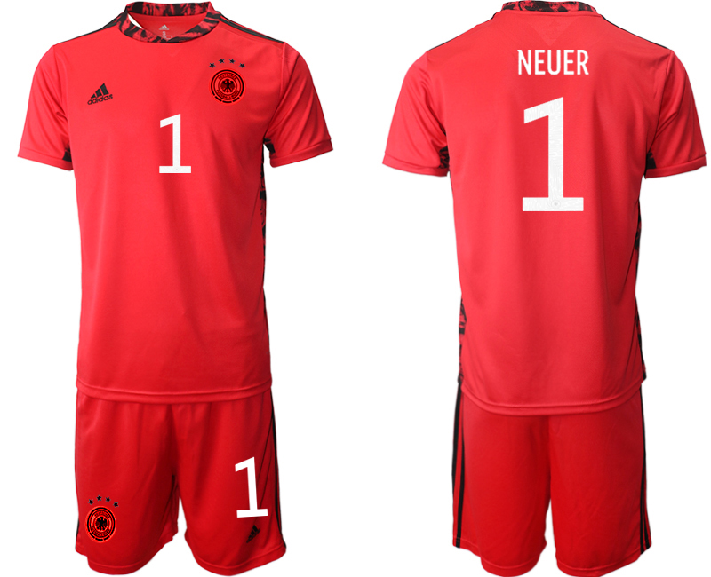 2020-21 Germany red goalkeeper 1# NEUER soccer jerseys