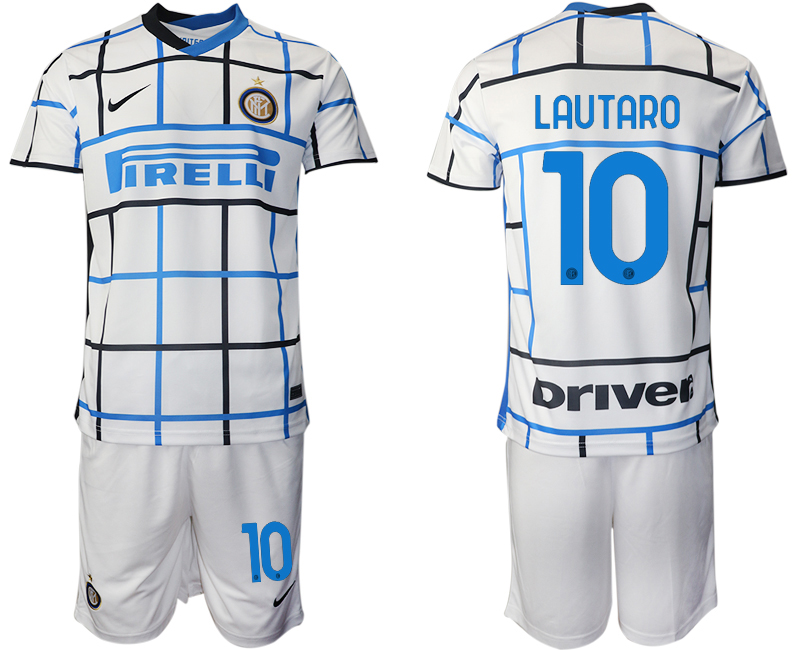 2020-21 Inter Milan 10 LAUTARO Away Soccer Jersey