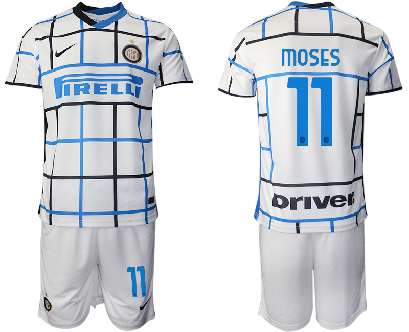 2020-21 Inter Milan 11 MOSES Away Soccer Jersey