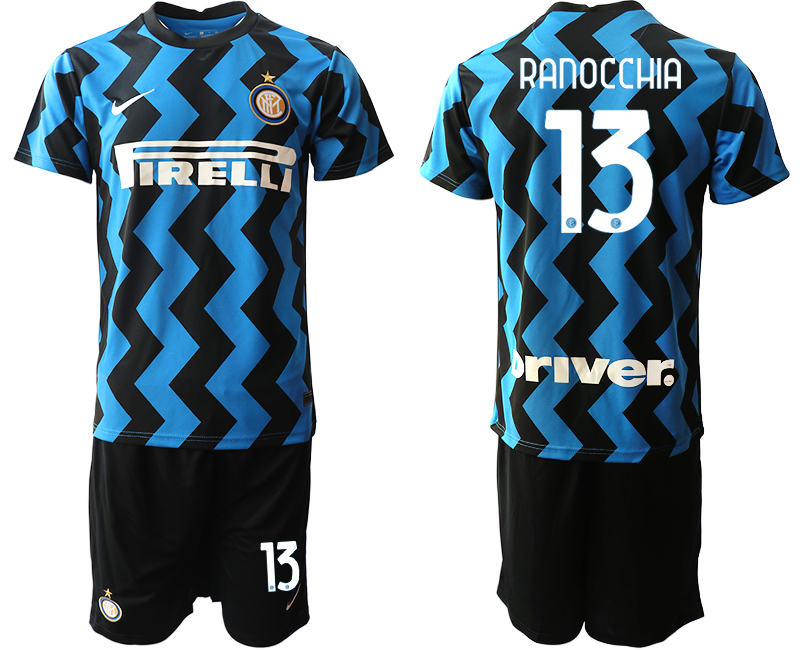 2020-21 Inter Milan 13 RANOCCHIA Home Soccer Jersey