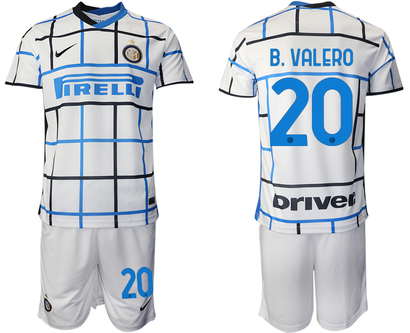 2020-21 Inter Milan 20 B. VALERO Away Soccer Jersey