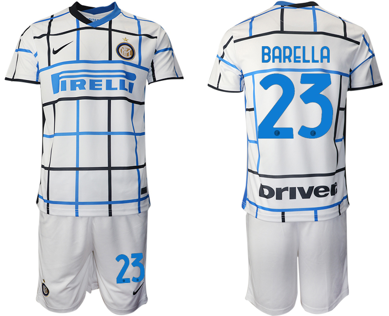 2020-21 Inter Milan 23 BARELLA Away Soccer Jersey