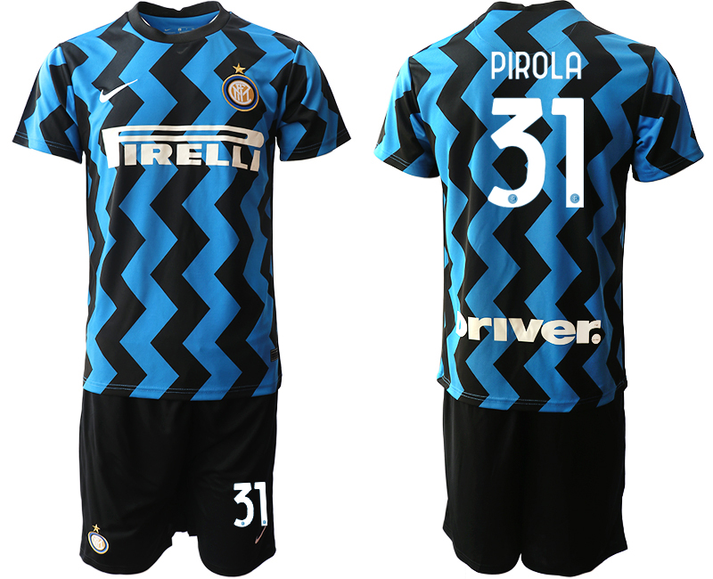 2020-21 Inter Milan 31 PIROLA Home Soccer Jersey