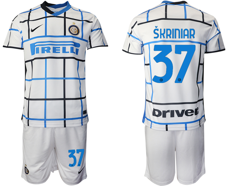 2020-21 Inter Milan 37 SKRINIAR Away Soccer Jersey