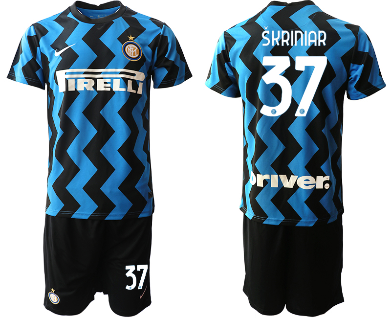 2020-21 Inter Milan 37 SKRINIAR Home Soccer Jersey