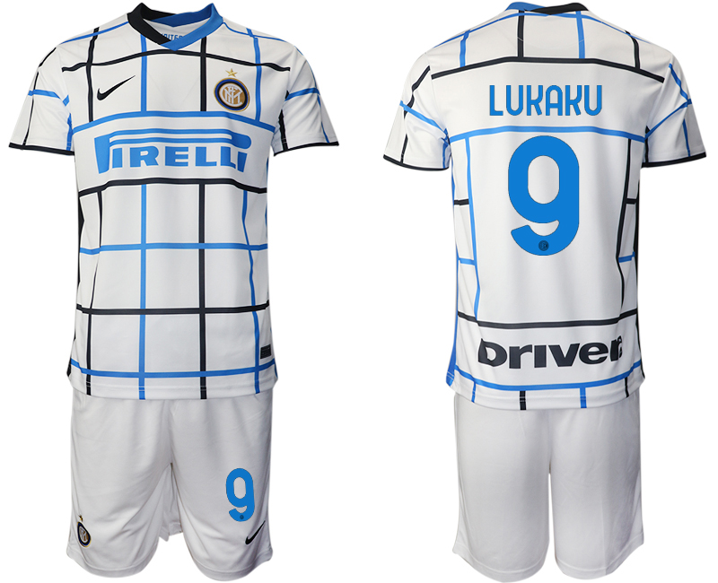 2020-21 Inter Milan 9 LUKAKU Away Soccer Jersey