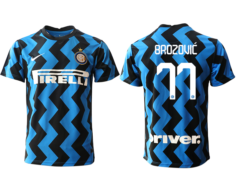 2020-21 Inter Milan home aaa version 77# BROZOVIC soccer jerseys