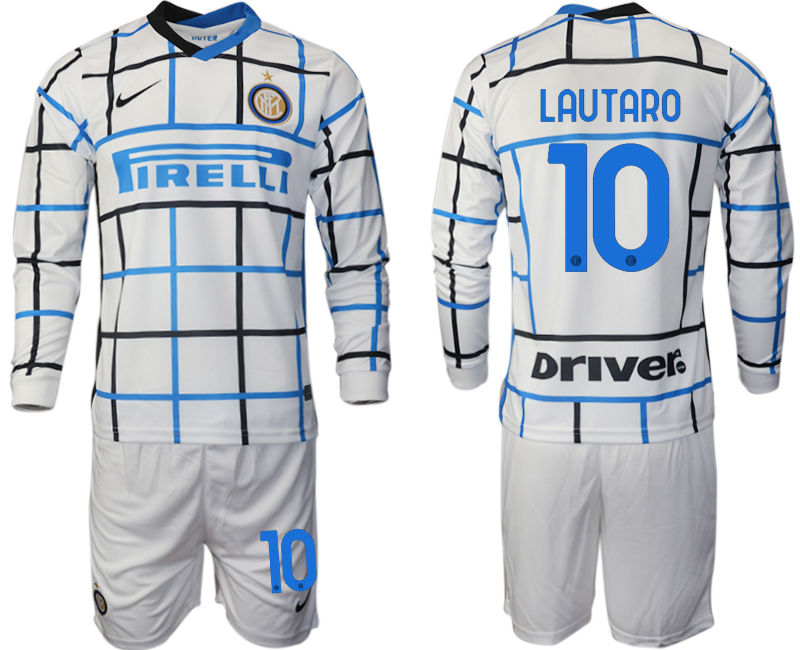 2020-21 Inter milan away 10# LAUTARO long sleeve soccer jerseys