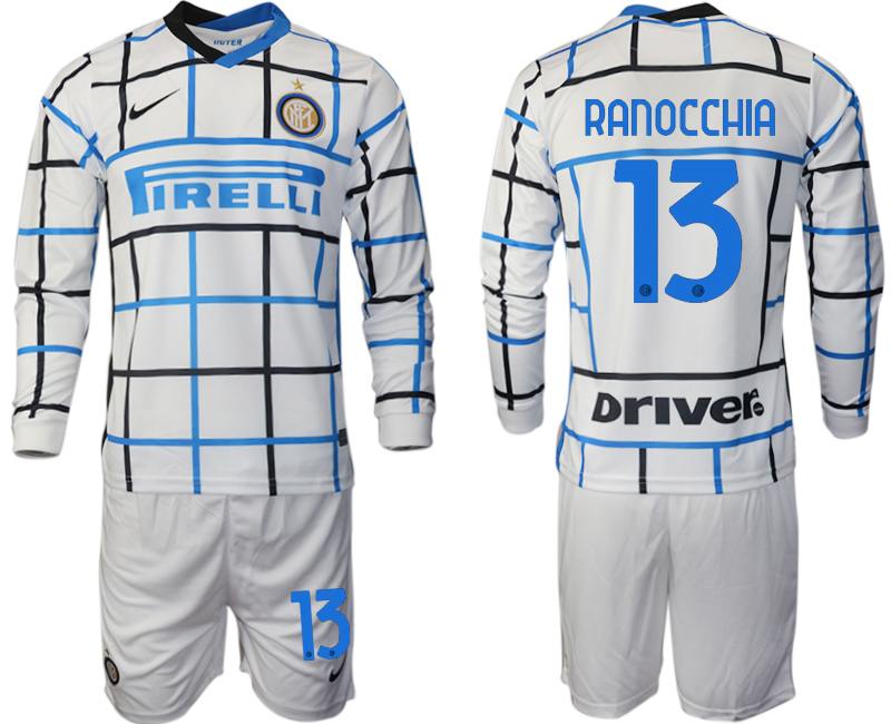 2020-21 Inter milan away 13# RANOCCHIA long sleeve soccer jerseys