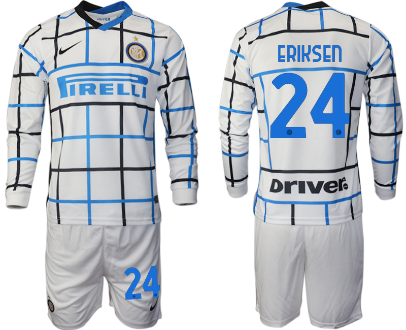 2020-21 Inter milan away 24# ERIKSEN long sleeve soccer jerseys