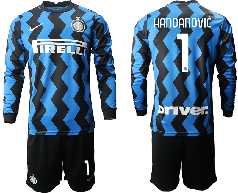 2020-21 Inter milan home 1# HANDANOVIC long sleeve soccer jerseys