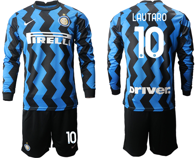 2020-21 Inter milan home 10# LAUTARO long sleeve soccer jerseys