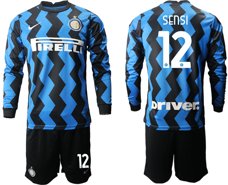 2020-21 Inter milan home 12# SENSI long sleeve soccer jerseys